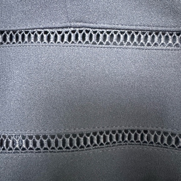 NWT Trixxi Fit and Flare Faran Ladder Trim Skater Dress in Navy Blue Size Large - Picture 8 of 14